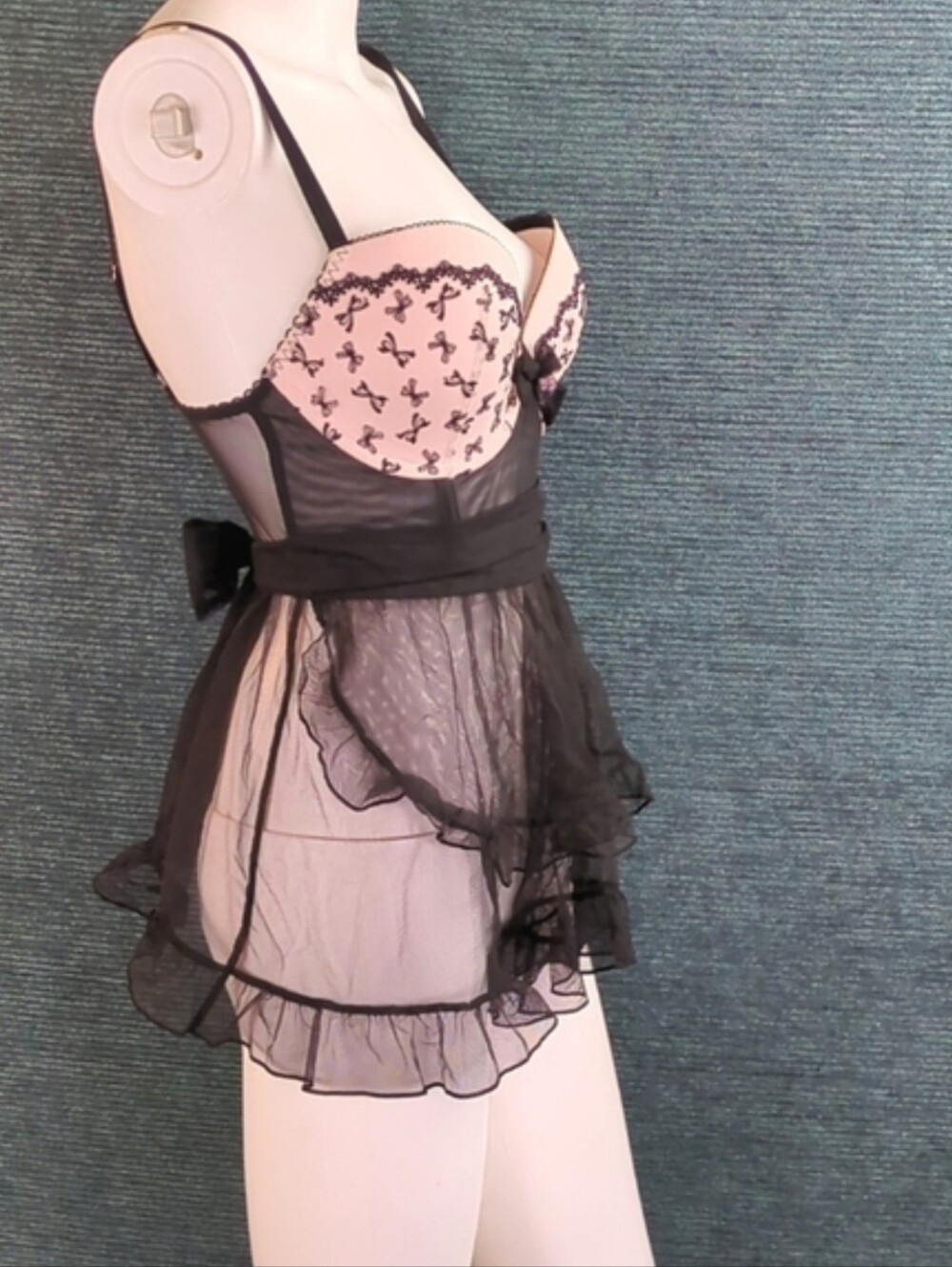 Victoria's Secret  Very Sexy French Maid Babydoll Chemise